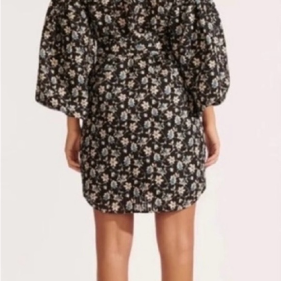 Veronica Beard EUC Sz 2 Sami Floral Mini Dress with Balloon Sleeves - Picture 2 of 11